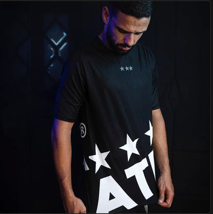 Three Stars / Black T-Shirt